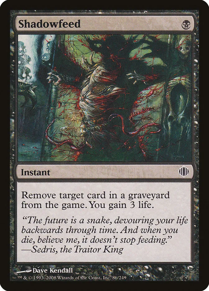 2008 Shards of Alara Shadowfeed #86 common card image