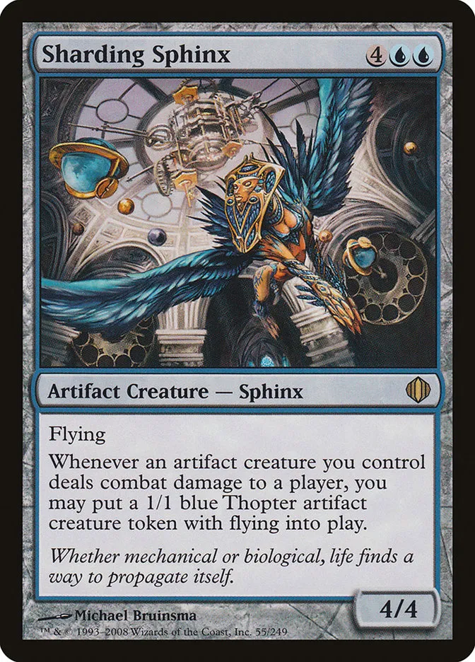 2008 Shards of Alara Sharding Sphinx #55 rare card image