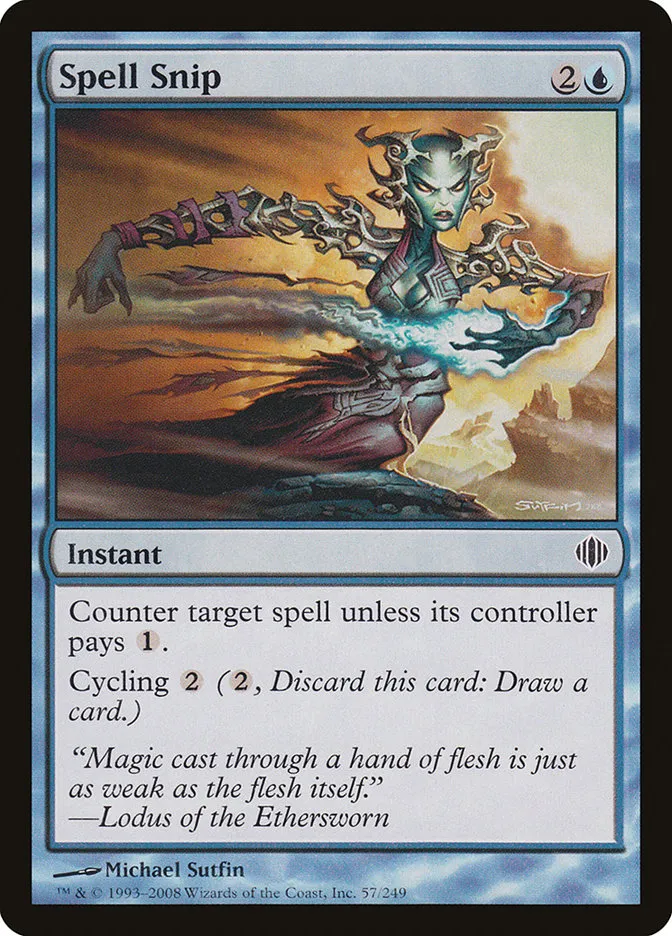 2008 Shards of Alara Spell Snip #57 common card image