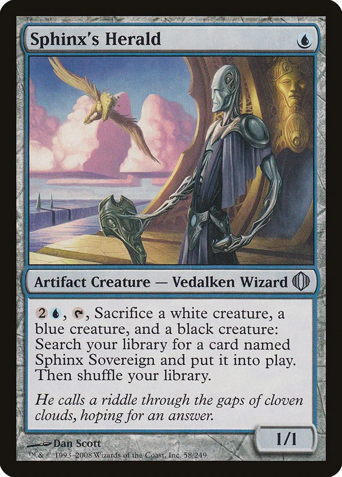2008 Shards of Alara Sphinx's Herald #58 uncommon card image