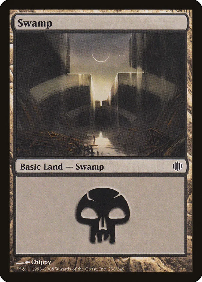 2008 Shards of Alara Swamp #238 common card image