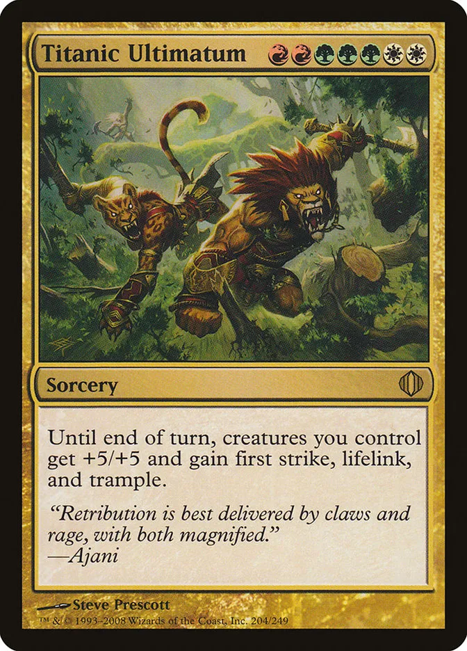 2008 Shards of Alara Titanic Ultimatum #204 rare card image