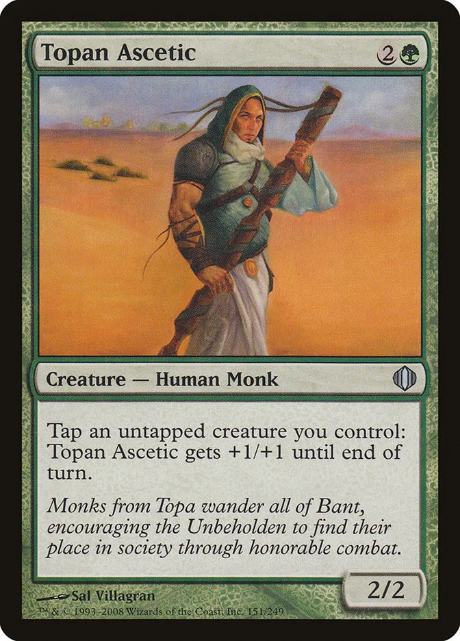 2008 Shards of Alara Topan Ascetic #151 uncommon card image