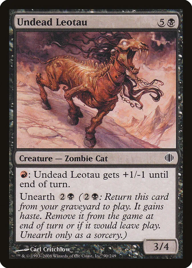 2008 Shards of Alara Undead Leotau #90 common card image