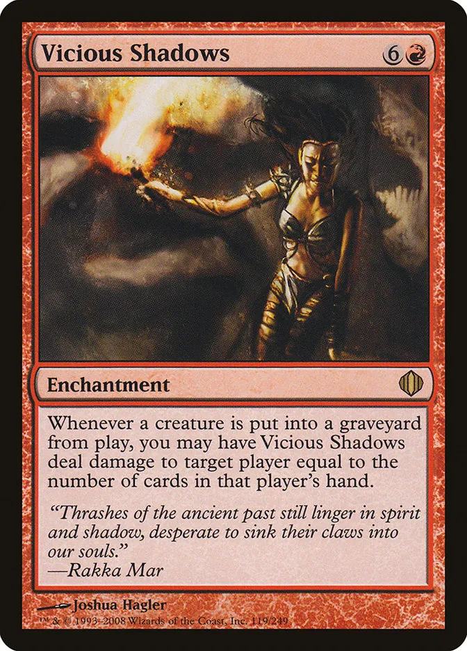 2008 Shards of Alara Vicious Shadows #119 rare card image