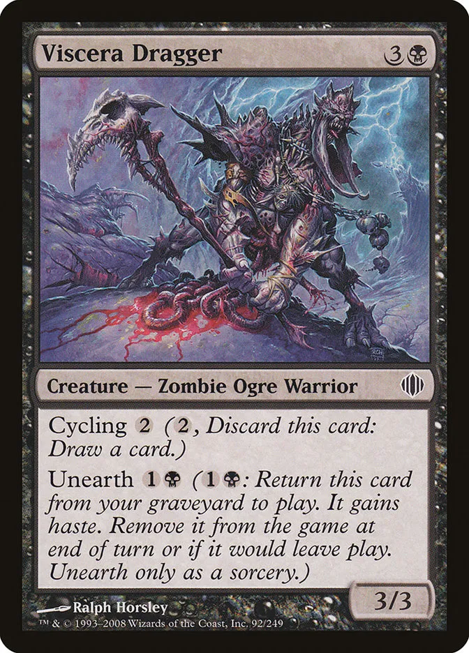 2008 Shards of Alara Viscera Dragger #92 common card image