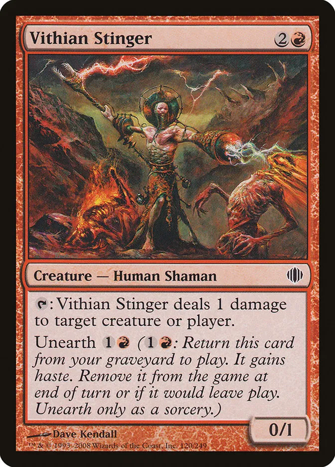 2008 Shards of Alara Vithian Stinger #120 common card image