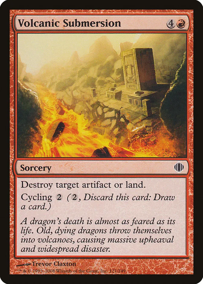 2008 Shards of Alara Volcanic Submersion #121 common card image