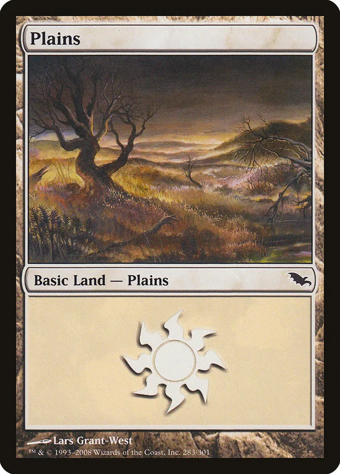 2008 Shadowmoor Plains common #283 common card image