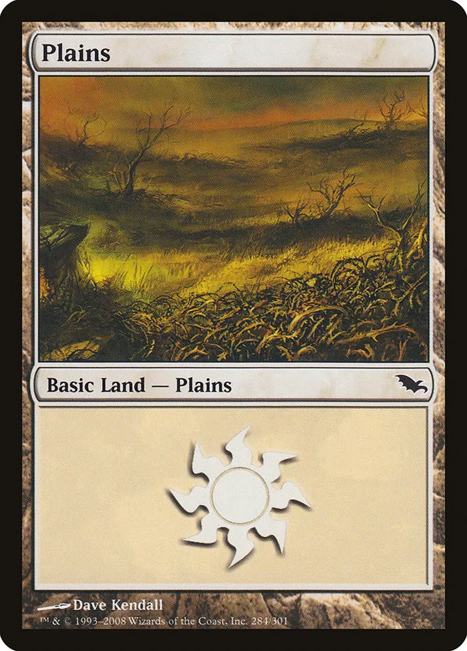 2008 Shadowmoor Plains common #284 common card image