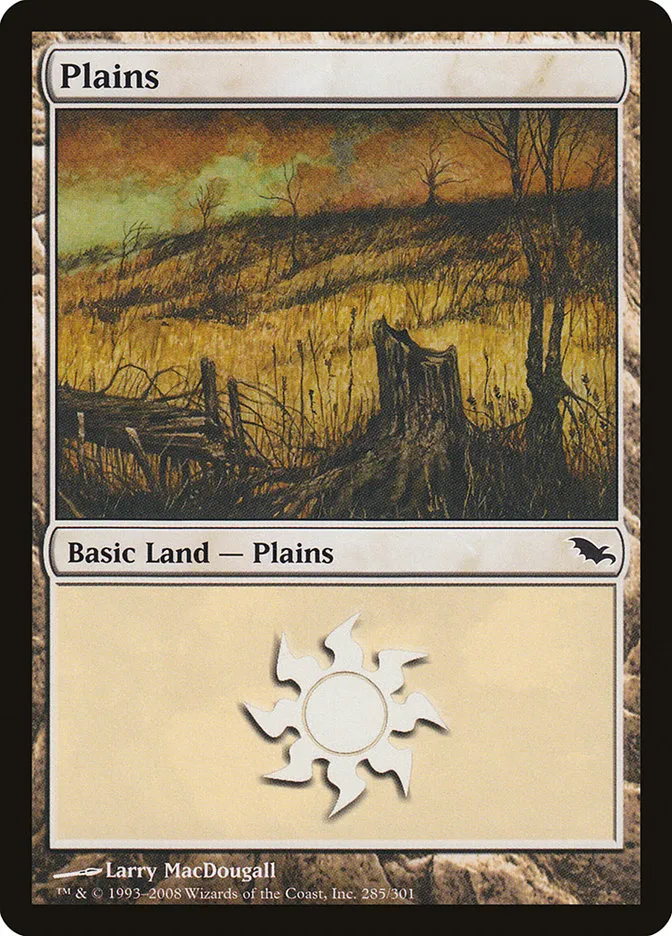 2008 Shadowmoor Plains common #285 common card image