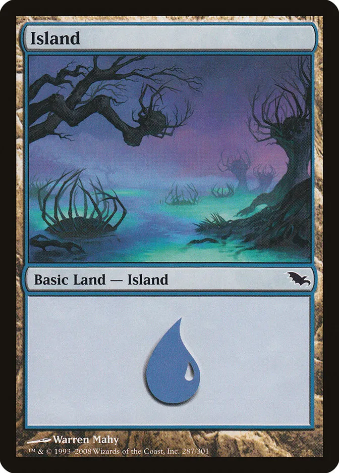 2008 Shadowmoor Island common #287 common card image