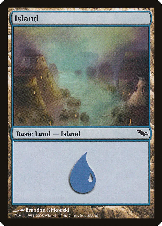 2008 Shadowmoor Island common #288 common card image