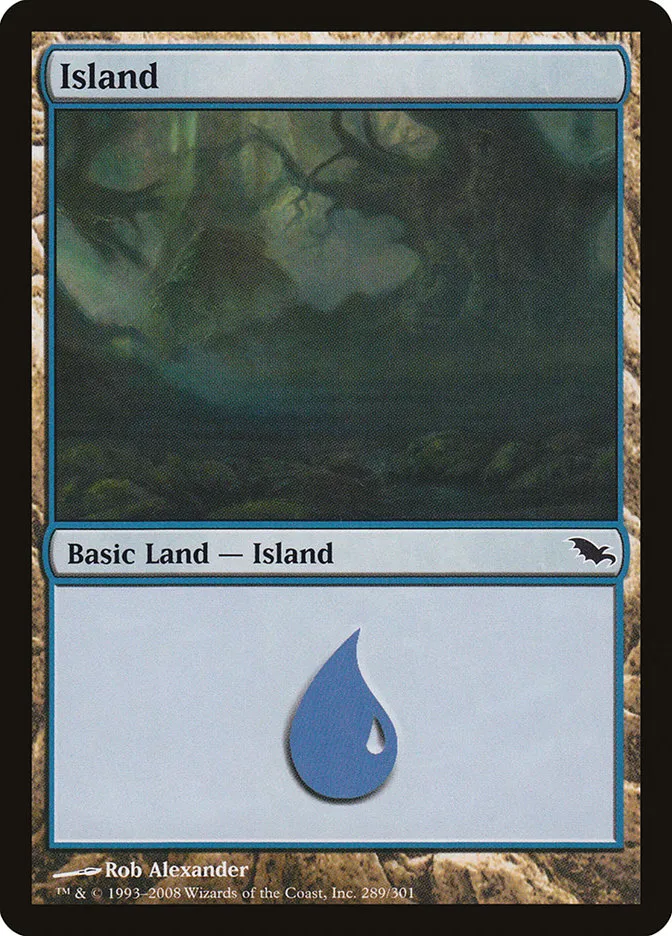 2008 Shadowmoor Island common #289 common card image