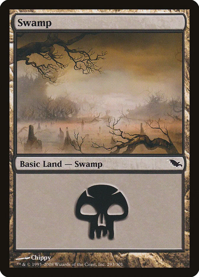 2008 Shadowmoor Swamp common #293 common card image