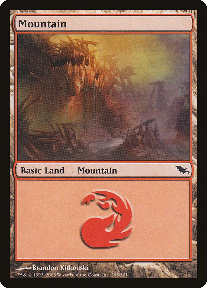 2008 Shadowmoor Mountain common #295 common card image