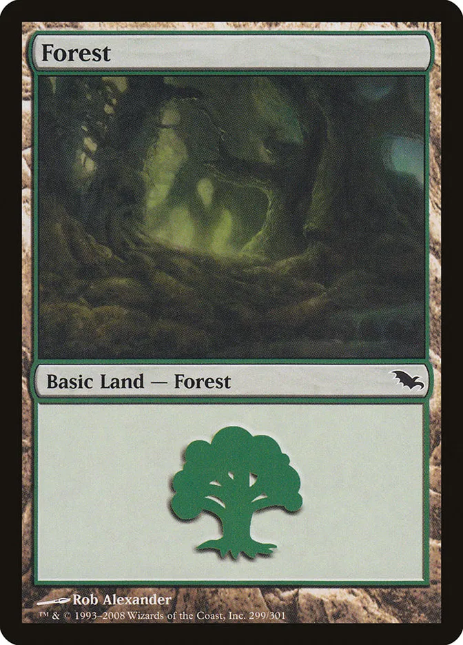 2008 Shadowmoor Forest common #299 common card image