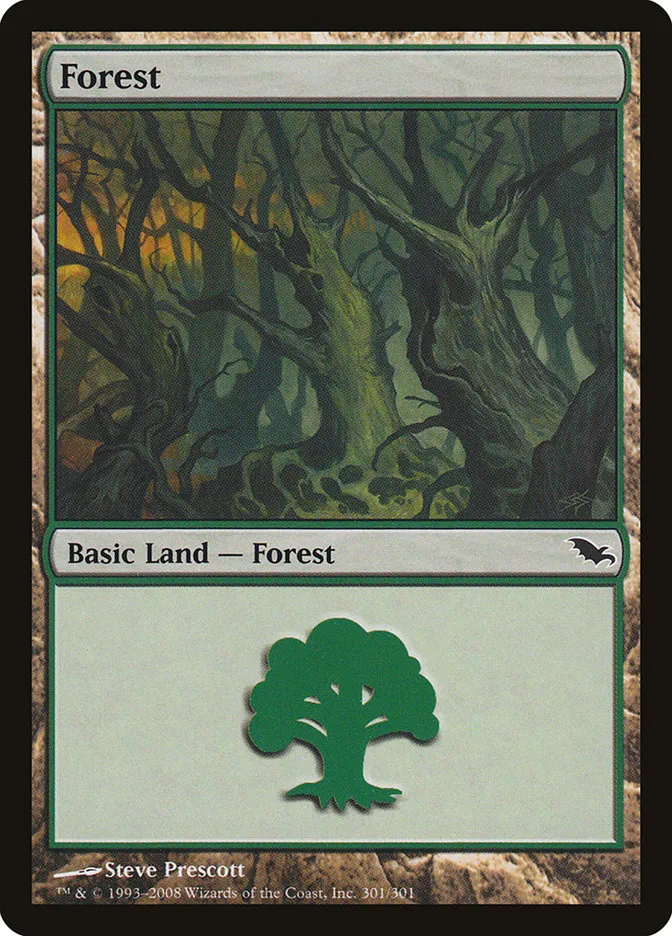 2008 Shadowmoor Forest common #301 common card image