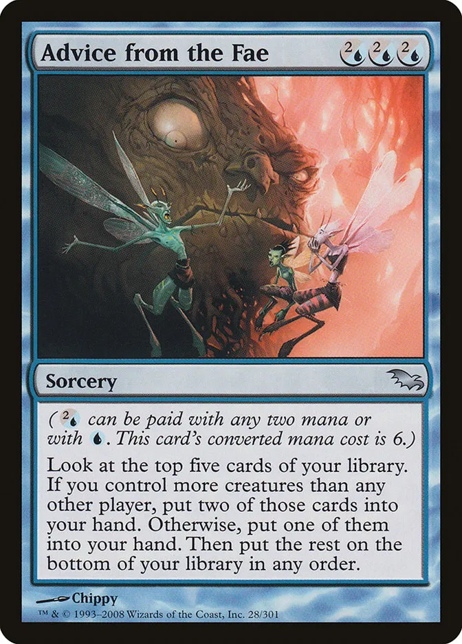 2008 Shadowmoor Advice from the Fae uncommon #28 uncommon card image