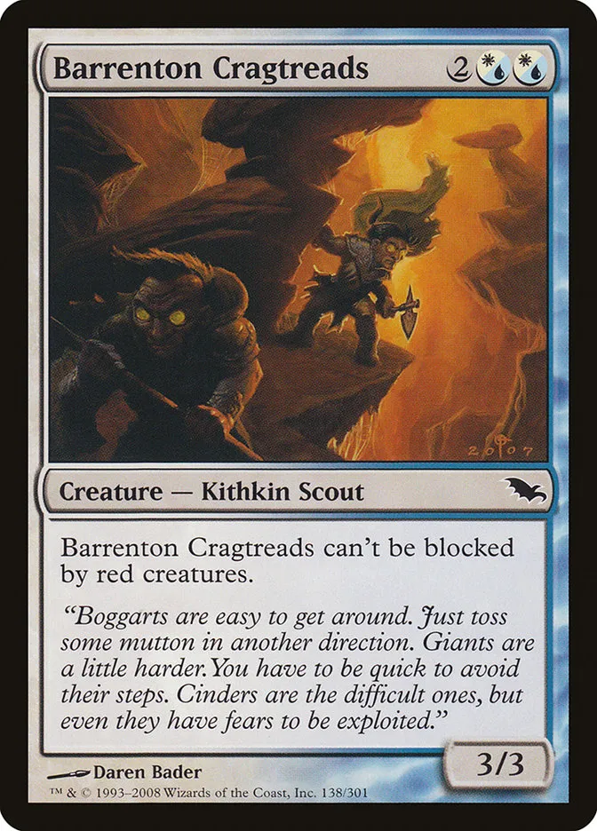 2008 Shadowmoor Barrenton Cragtreads #138 common card image