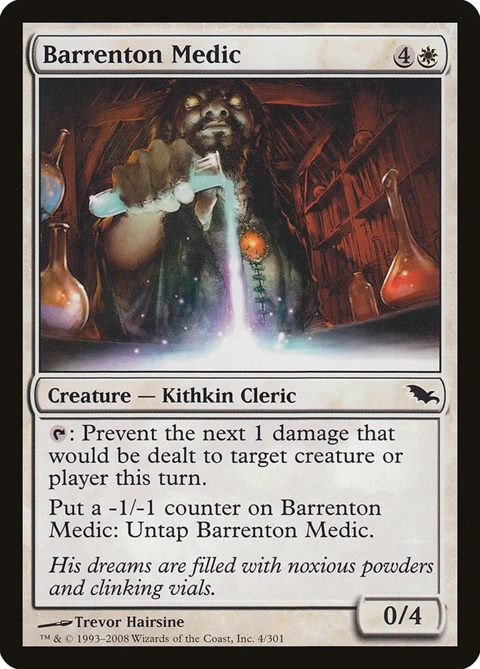 2008 Shadowmoor Barrenton Medic common #4 common card image