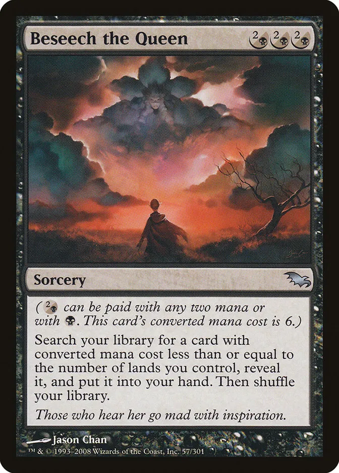 2008 Shadowmoor Beseech the Queen uncommon #57 uncommon card image
