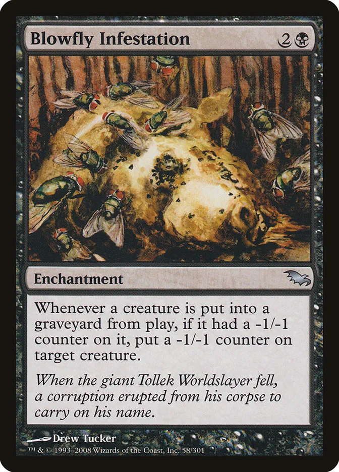 2008 Shadowmoor Blowfly Infestation uncommon #58 uncommon card image