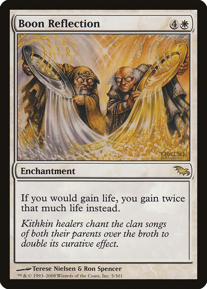 2008 Shadowmoor Boon Reflection rare #5 rare card image