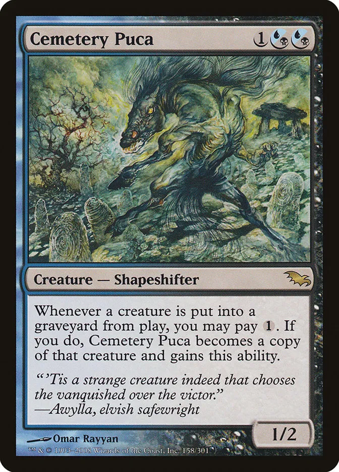 2008 Shadowmoor Cemetery Puca rare #158 rare card image