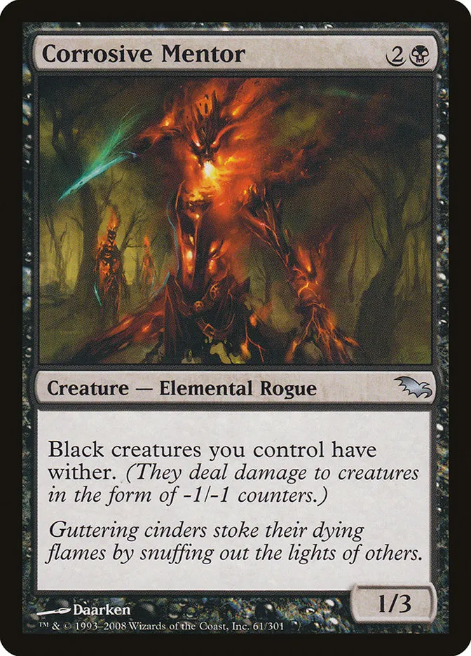 2008 Shadowmoor Corrosive Mentor uncommon #61 uncommon card image