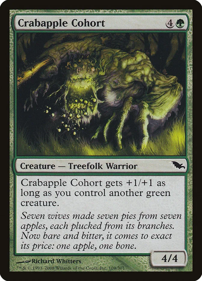 2008 Shadowmoor Crabapple Cohort common #109 common card image