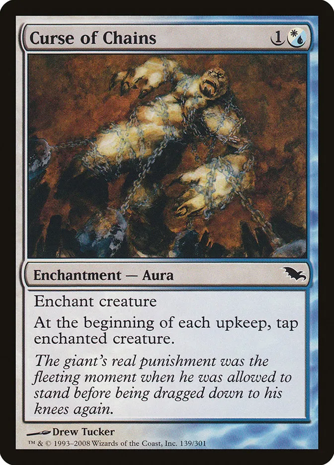 2008 Shadowmoor Curse of Chains #139 common card image