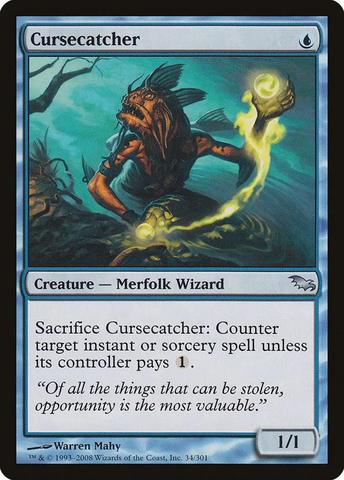 2008 Shadowmoor Cursecatcher uncommon #34 uncommon card image