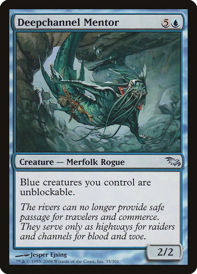 2008 Shadowmoor Deepchannel Mentor uncommon #35 uncommon card image