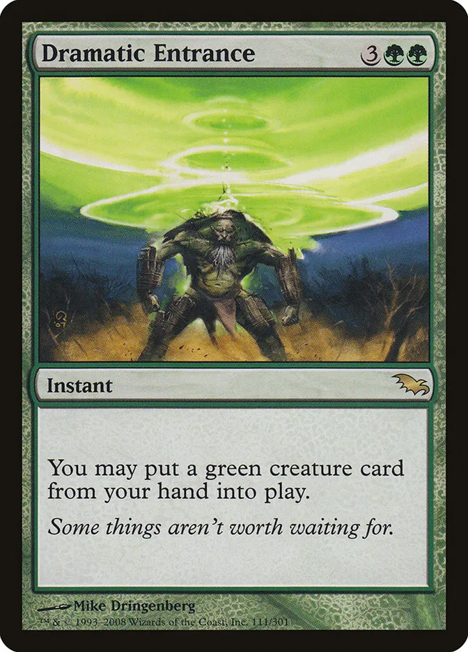 2008 Shadowmoor Dramatic Entrance [Foil] rare #111 rare card image
