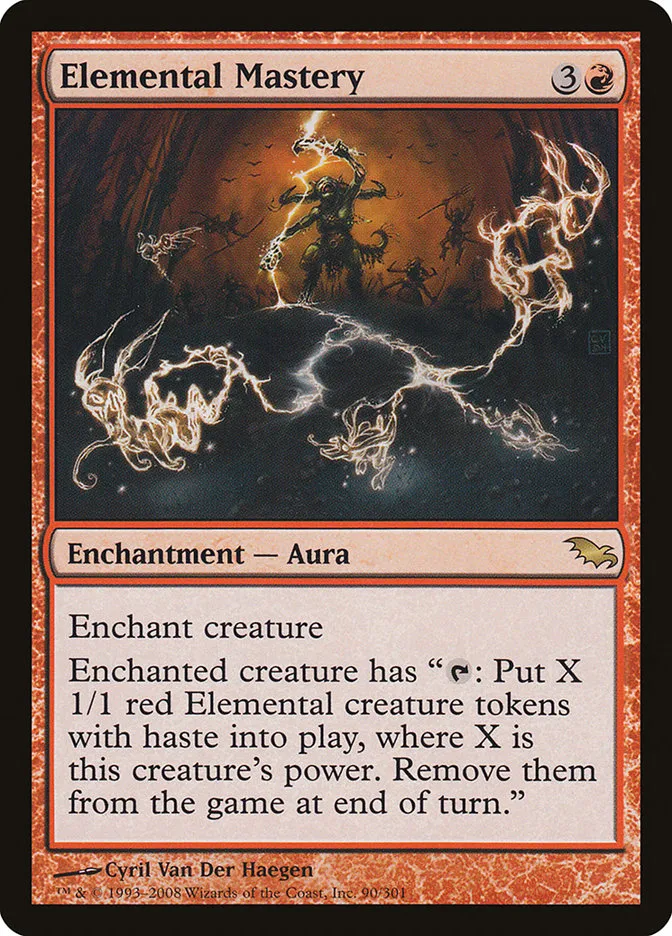 2008 Shadowmoor Elemental Mastery rare #90 rare card image