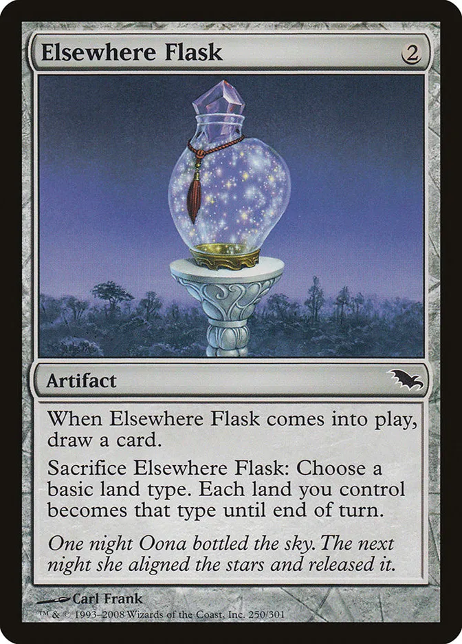 2008 Shadowmoor Elsewhere Flask common #250 common card image