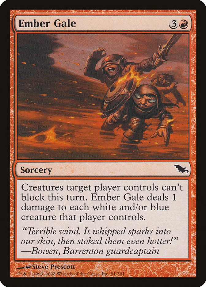 2008 Shadowmoor Ember Gale common #91 common card image