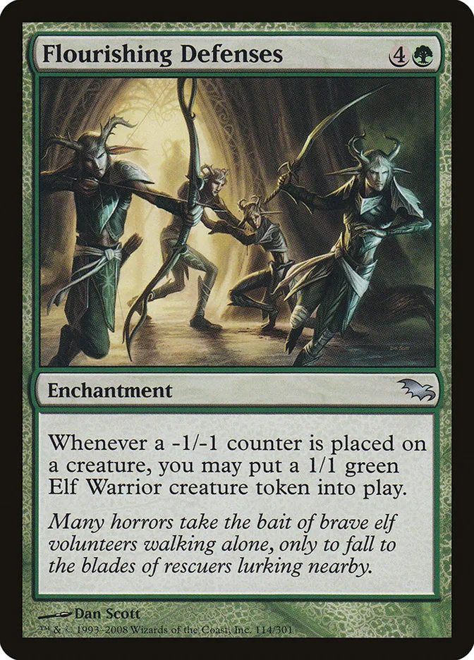 2008 Shadowmoor Flourishing Defenses uncommon #114 uncommon card image