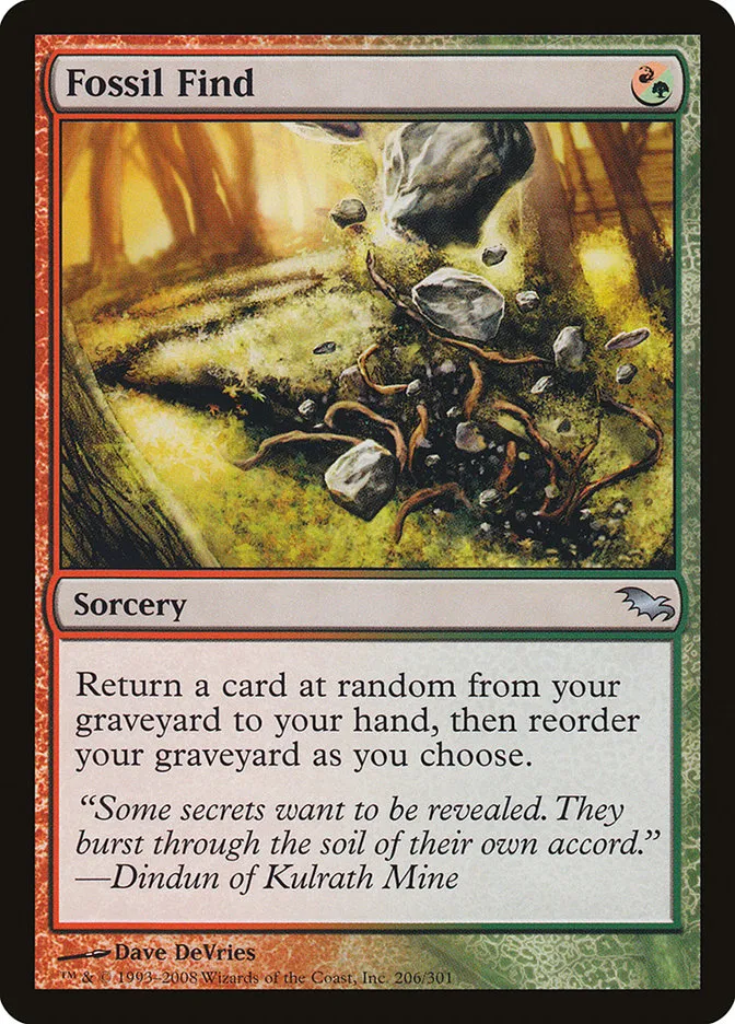 2008 Shadowmoor Fossil Find uncommon #206 uncommon card image