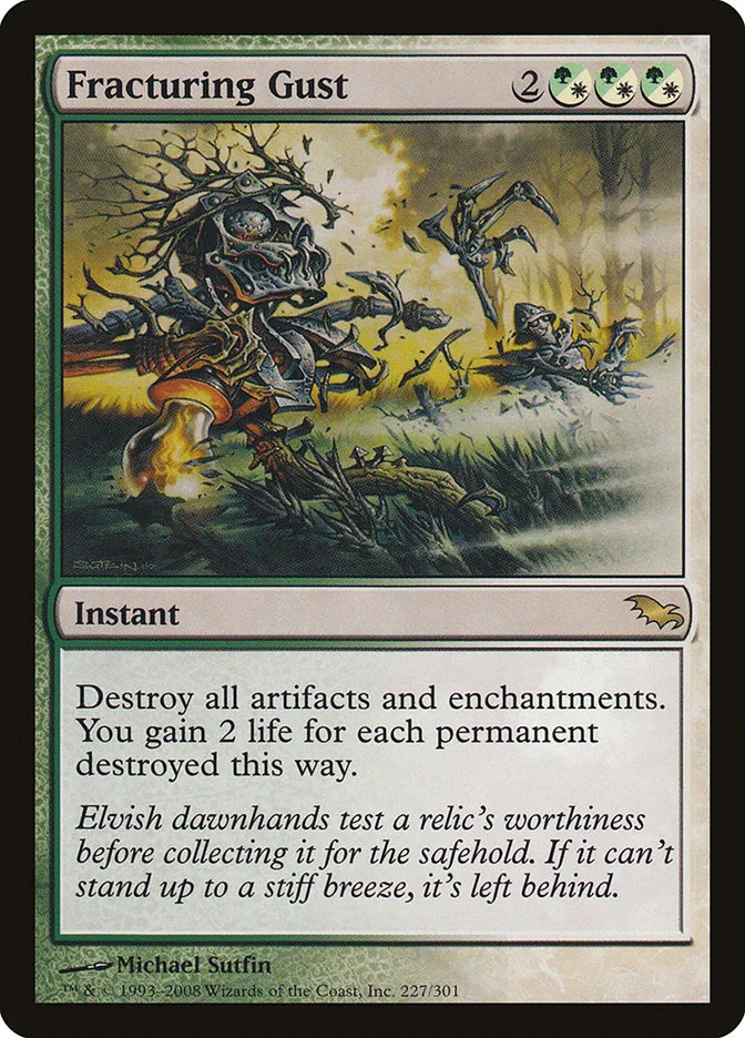 2008 Shadowmoor Fracturing Gust rare #227 rare card image