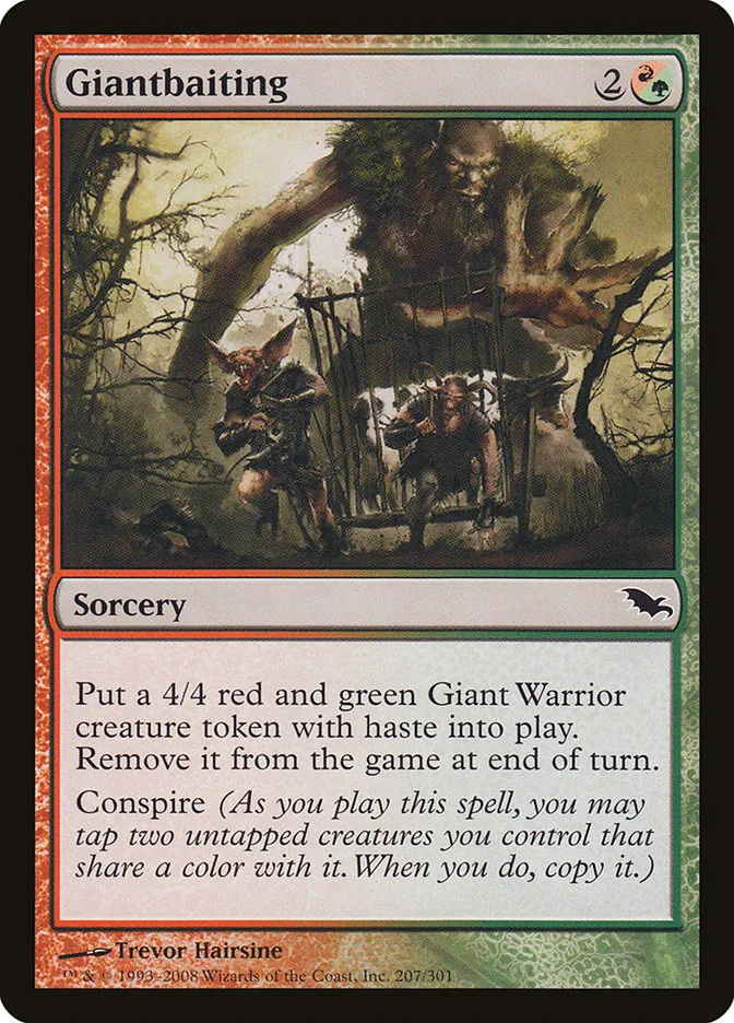 2008 Shadowmoor Giantbaiting common #207 common card image