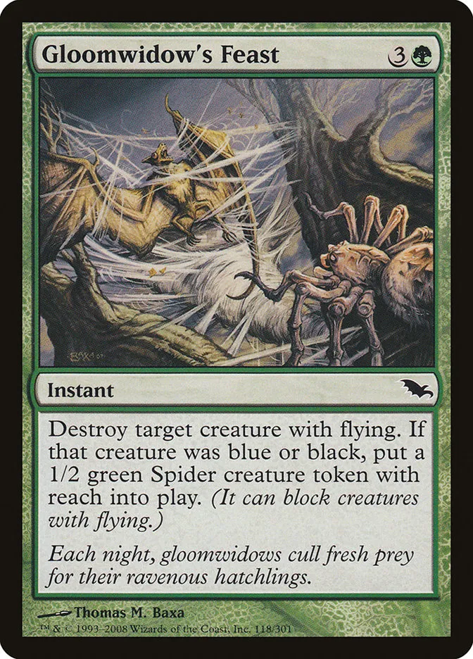 2008 Shadowmoor Gloomwidow's Feast #118 common card image