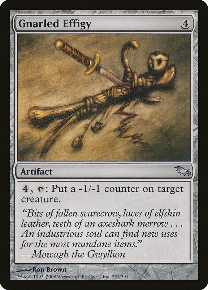 2008 Shadowmoor Gnarled Effigy uncommon #251 uncommon card image