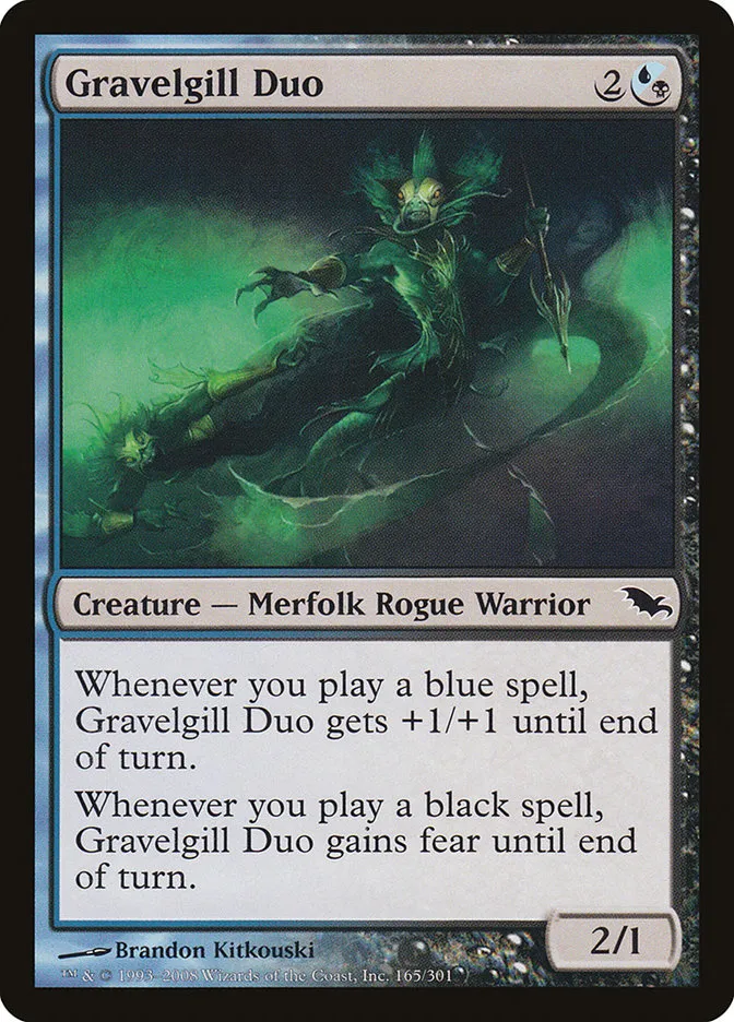 2008 Shadowmoor Gravelgill Duo #165 common card image