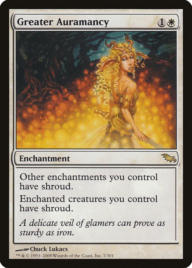 2008 Shadowmoor Greater Auramancy rare #7 rare card image