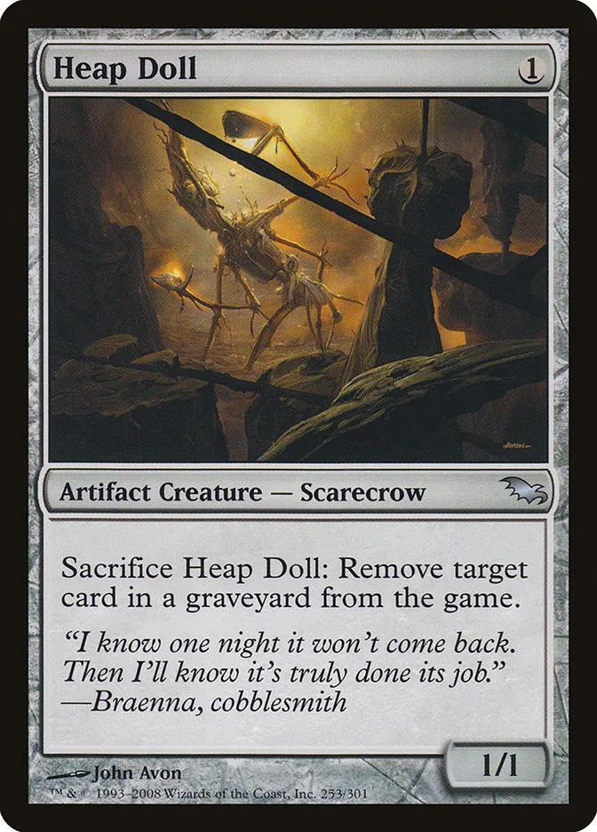 2008 Shadowmoor Heap Doll uncommon #253 uncommon card image