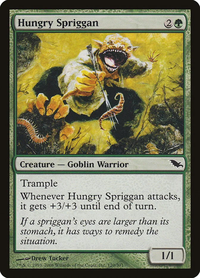 2008 Shadowmoor Hungry Spriggan #120 common card image