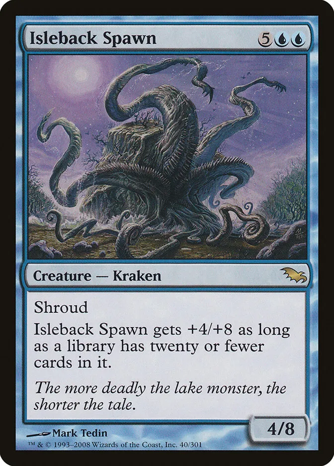 2008 Shadowmoor Isleback Spawn rare #40 rare card image