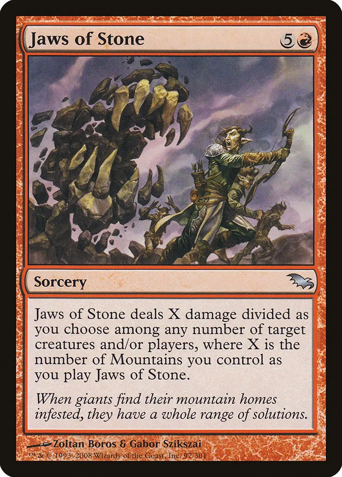 2008 Shadowmoor Jaws of Stone uncommon #97 uncommon card image